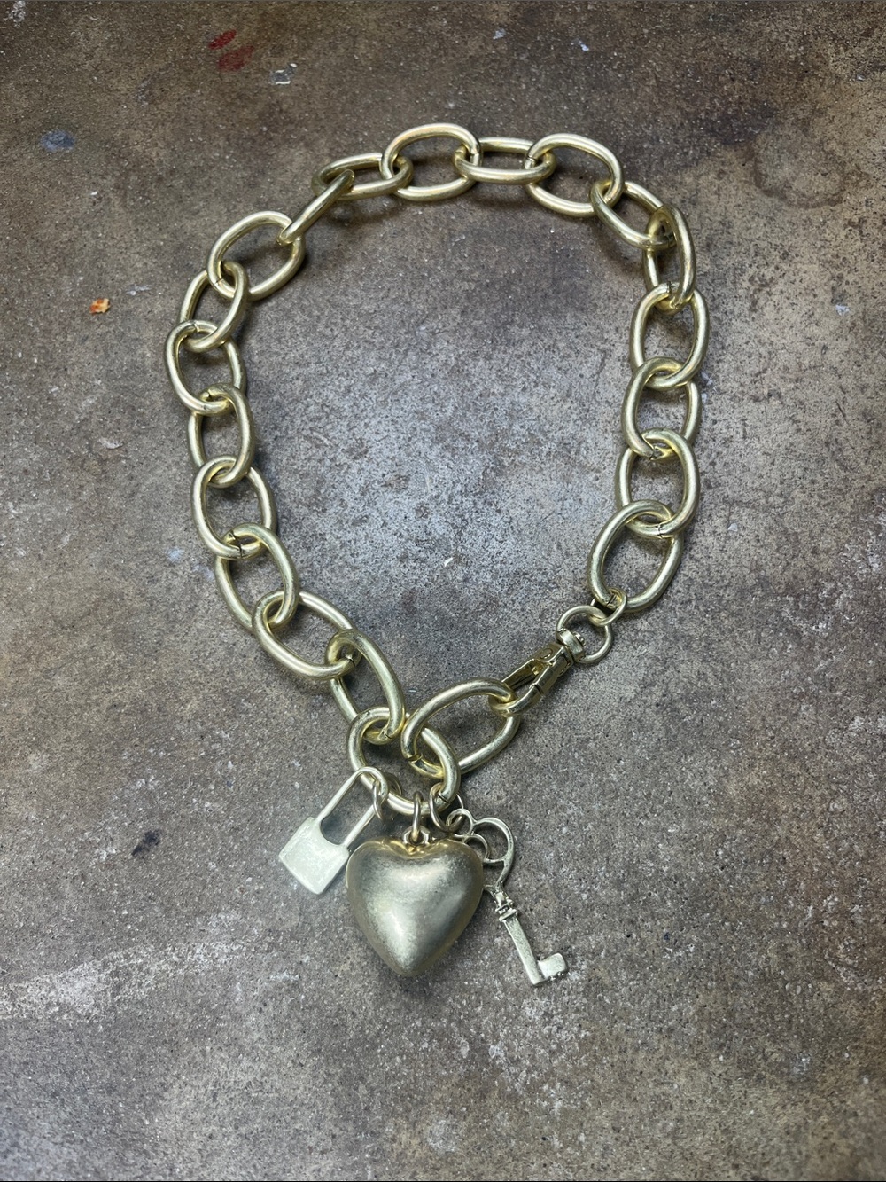 All the Love Puffy Heart necklace